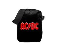 Rocksax Borsa a Tracolla AC/DC Red Logo Messenger Bag 21 cm x 16 cm x 5,5 cm - Prodotto con Licenza Ufficiale
