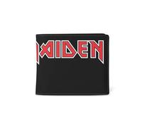 Rocksax Iron Maiden Wallet - Logo Wrap - 13cm x 12cm x 2cm - Officially Liecensed Merchandise
