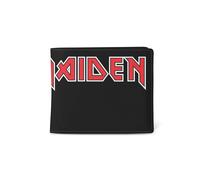 Rocksax Iron Maiden Wallet - Logo Wrap - 13cm x 12cm x 2cm - Officially Liecensed Merchandise