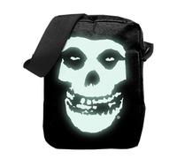 Rocksax Misfits Borsa a tracolla - Fiend 'Glow in The Dark', Nero, Borsa a tracolla