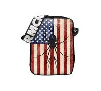 Rocksax My Chemical Romance Borsa a tracolla - USA Spider, Nero, Borsa a tracolla