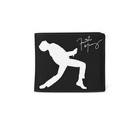 Rocksax Portafoglio Freddie Mercury, Accessori da Viaggio bi-Fold Unisex-Adulto, Nero, Small