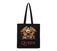 Rocksax Queen Tote Bag - Classic Crest - 10oz Fair Trade, Recycled Cotton - 42cm x 37cm - Gusseted - Offical Merchandise