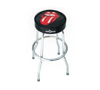 Rocksax Rolling Stones - Sgabello da bar con seduta girevole imbottita, gambe cromate e poggiapiedi, 72 cm di altezza x 52 cm di diametro, prodotto con licenza ufficiale