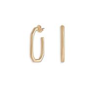 Rocksbox Dex - Orecchini a cerchio da donna, placcati in oro 14 carati, gioielli di alta qualità, 3,2 cm, ottone, senza pietre preziose