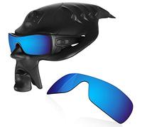 RockShell Lenti polarizzate di ricambio per occhiali da sole Oakley Batwolf OO9101 rettangolari da 27 mm, Specchiera Blu Ghiaccio - Geekpolar, Taglia unica