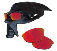 RockShell Lenti polarizzate di ricambio per occhiali da sole Oakley Half Jacket 2.0 OO9144, Lava Red Mirrorfirm - Geekpolar, Taglia unica