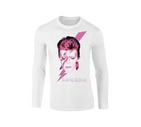 Rockshirts Maglietta 'David Bowie David Bowie Aladdin sane Longsleeve t-shirt' bianco Uomo - Abbigliamento - Maglie e T-shirt - Maglie a maniche lunghe Rockshirts L