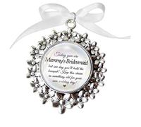 Rockshore Accessoires Ciondolo per damigella d'onore o damigella d'onore, con citazione "Something Old non personalizzabile", 4cm, Vetro