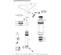 Rockshox Ammortizzatore Deluxe/super Deluxe Debonair Grey