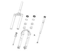 Rockshox Foderi Della Forcella 27.5´´ 15 X 110 Mm Boost Pike Ultimate C1+ Black