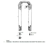 Rockshox Foderi Della Forcella Boxxer C1 2019+ 27´´ Boost Ultimate Flask Red