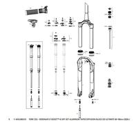 Rockshox Forcella Mtb Sid Ultimate Manual Boost 15x110 Mm 42 Offset Debon Air Diffusion Black