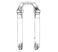 Rockshox 27´´ 15x110 Mm Boost™ Lyrik Select/select Plus D1+ 2023+ Fork Lowers Argento