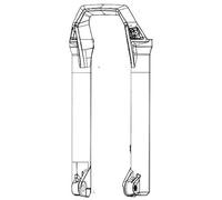 Rockshox 27´´ 15x110 Mm Boost™ 38 Mm Zeb Ultimate A1+ 2023+ Fork Lowers Argento Grey