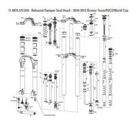 Rockshox Guarnizione Testa Molla Forcella Boxxer World Cup/team Black