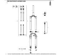 Rockshox Guarnizione Testa Molla Forcella Charger 2.1 Lyrik/pike/boxxer Black