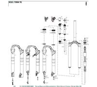 Rockshox Kit Anelli Di Schiuma 20 Unità White / White
