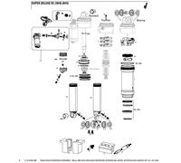 Rockshox Super Deluxe Rct Corp Service Kit Nero 68 mm Black