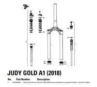 Rockshox Kit Guarnizioni Judy Boost Solo Air 42os Oro Black