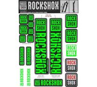 ROCKSHOX, Rock Shox Adesivo Sid e steli 35 Verde Unisex Adulto, Nero, One Size