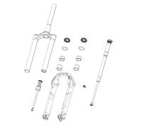 Rockshox Spare Fork Csu Solo Air 26 40 Off-Set Aluminum Taper 80-150mm (No Gradi