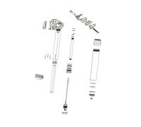 Rockshox Spare Seatpost Spare Parts Post Clamp Kit Reverb Includes Upper/Lower C