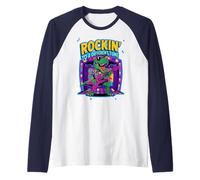 Rockstar Autism ROCKIN' TO DIVERSO Rock TUNE Nonno Pace Maglia con Maniche Raglan
