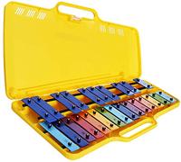 ROCKSTAR - Carrello Xilofono Glockenspiel 25 tasti metallici colori angelo AG-25N3 Glockenspiel Metalofono con astuccio per studenti, strumento musicale, regalo scolastico