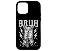 Rockstar Corgi Saxophone Meme Funny “BRUH” Lightning Dog Custodia per iPhone 12 mini