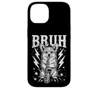 Rockstar Corgi Saxophone Meme Funny “BRUH” Lightning Dog Custodia per iPhone 14