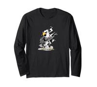 Rockstar Eagle con Chitarra elettrica per Un Look a Dondolo Maglia a Manica