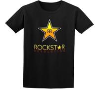 Rockstar Energy Drink Men Cotton Blend Shirt Black M