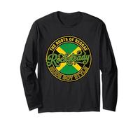 Rocksteady Reggae Roots Jamaican Ska Invecchiato Maglia a Manica