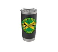 Rocksteady Skinhead Reggae Roots Ska Distressed giamaicano Bicchiere termico in acciaio inox doppia parete