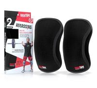 RockTape Assassins Ginocchiere 7mm - Supporto al Ginocchio in Neoprene per Compressione, Calore e Stabilità durante l’Allenamento Intenso, Nero, Small