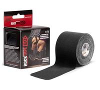 RockTape GO Nastro Kinesiologico Standard - 20 Strisce Pre-Cut, 5cm x 25cm - Supporto Muscolare Resistente, Ipoallergenico, Impermeabile, Senza Lattice, Nero