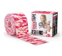 RockTape Nastro kinesiologico Unisex 5cm x 5m – Senza lattice, adesivo forte – Rosa mimetico