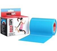 RockTape Mini Big Daddy Nastro Kinesiologico Pre-Tagliato (10x5cm) - Elastico Terapeutico Sportivo per Spalla, Caviglia, Gomito, Polso, Schinieri, Ginocchio - Senza Lattice - Blu
