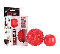 RockTape RockBalls - Precision Myofascial Release con Palline Massaggianti Portatili, 2 Pezzi, 6 cm, Rosso - Ideali per Kinesiologia, Recupero Sportivo, Riabilitazione, Ipoallergenico, Impermeabile