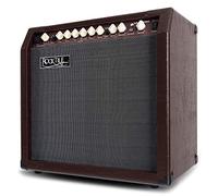 Rocktile AA-30 BN Eric Amplificatore Acustico - 30 Watt - 2 Canali (Microfono e Chitarra) - Speaker 10" + Tweeter 2,5" - Ingresso AUX e Line Out - Effetti Chorus e Riverbero - Marrone