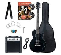 Rocktile Banger's Pack Set Completo Chitarra Elettrica Single Cut Nero (Amplificatore, Borsa, Cavo, Cinghia, Plettro, Corde di Ricambio e Scuola con CD/DVD)