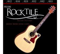 Rocktile Corde per Chitarra Acustica Light Set da 10 - Corde con Ball Ends - Calibri: .012, .016, .024, .032, .042, .053