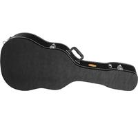 ROCKTILE Custodia Deluxe 4/4 (per chitarra western, chitarra classica e chitarra acustica, scomparto interno integrato Bloccabile) nero