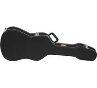 ROCKTILE Custodia Deluxe per Chitarra Elettrica - Pelle Sintetica con Fodera Morbida - Scomparto Integrato e Maniglia - Bloccabile - Dimensioni Interne Massime (LxLxP): 104,5 x 35 x 8 cm - Nero