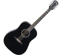 Rocktile D-60 Chitarra Western - Chitarra Dreadnought - Top: Abete, Manico: Nato - Fondo e Fasce: Mogano - Corde D'Addario - Elegante Finitura Lucida Nera