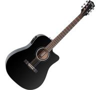 Rocktile D-60CE Chitarra Western - Dreadnought con Cutaway - Top: Abete, Manico: Nato - Fondo e Fasce: Mogano - Pickup Piezo - Corde D'Addario - Elegante Finitura Lucida Nera