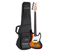 Rocktile Fatboy II E-Bass Sunburst Set in ustodia Leggera, Basso