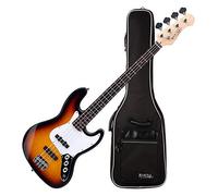 Rocktile Fatboy II SB E-Bass Sunburst Set in igbag, Corpo: Tiglio