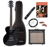 Rocktile L-100 BL Chitarra elettrica nera Starter Set